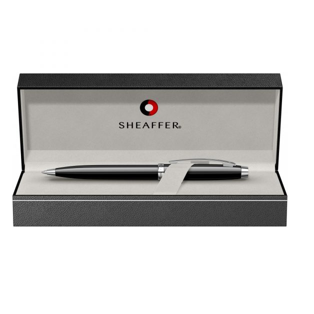 Sheaffer 100 Glossy Black Lacquer Ballpoint Pen