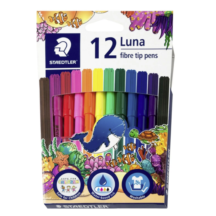 Staedtler Luna Fibre Tip Pens.