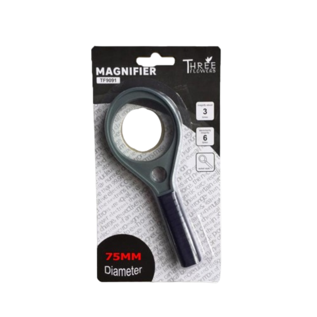 Three Flower Magnifier Glass