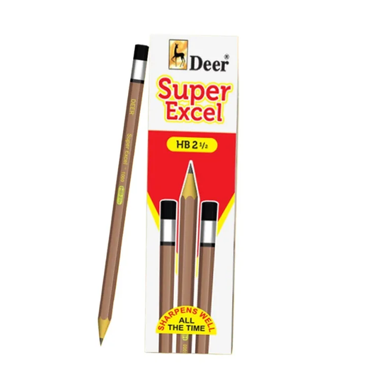 Deer Super Excel Lead Pencil 1000-HB Pack Of 12.