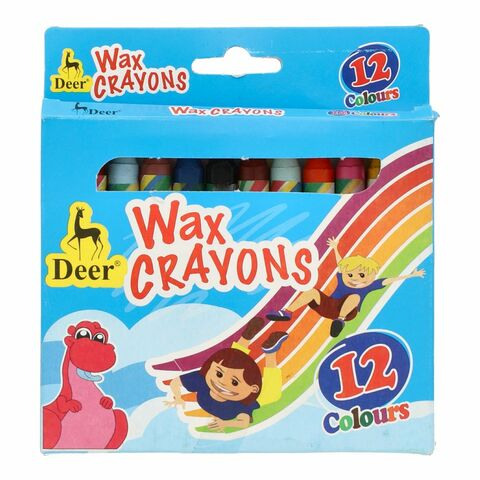 Deer Wax Crayons 12 Color.