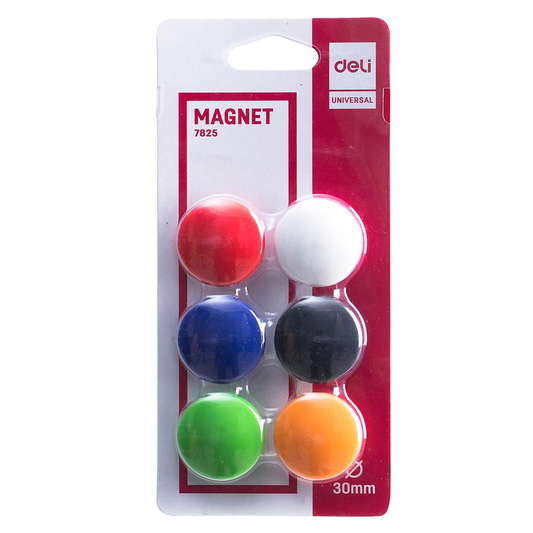 Deli Magnetic Button 30mm 6 Pcs 7825