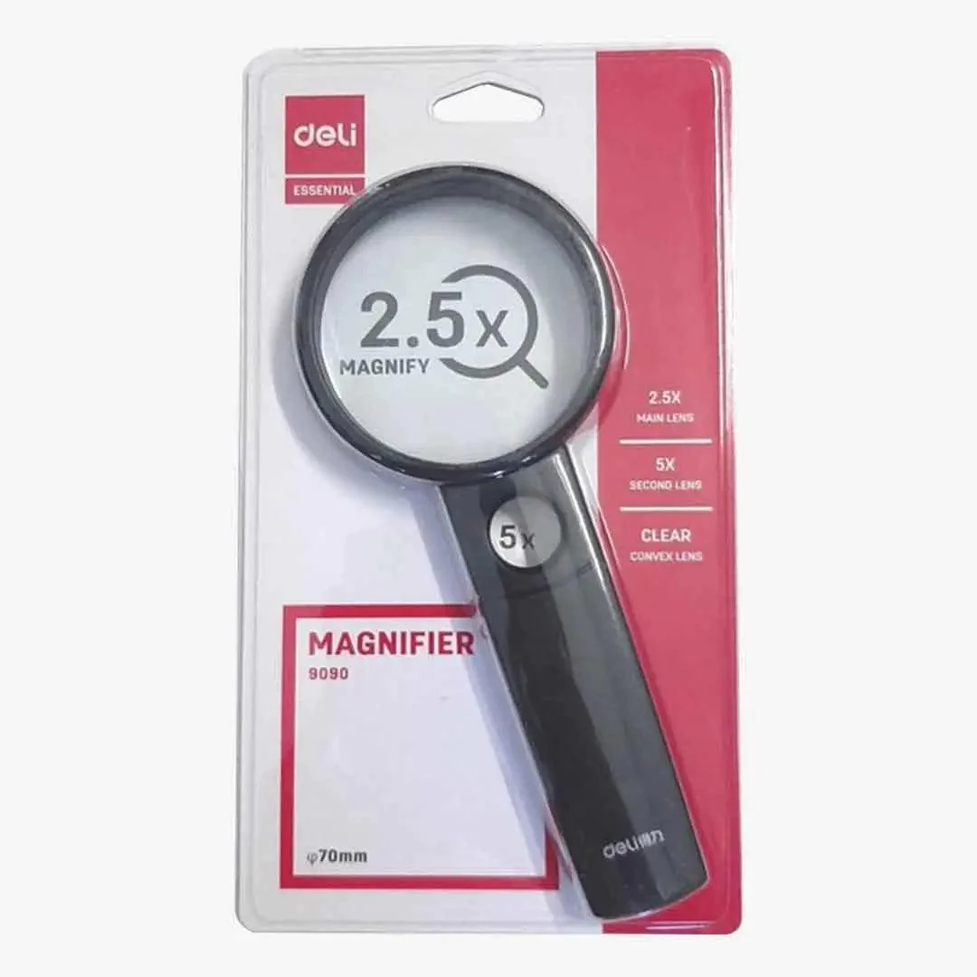 Deli Magnifier Glass 70mm (E9090)