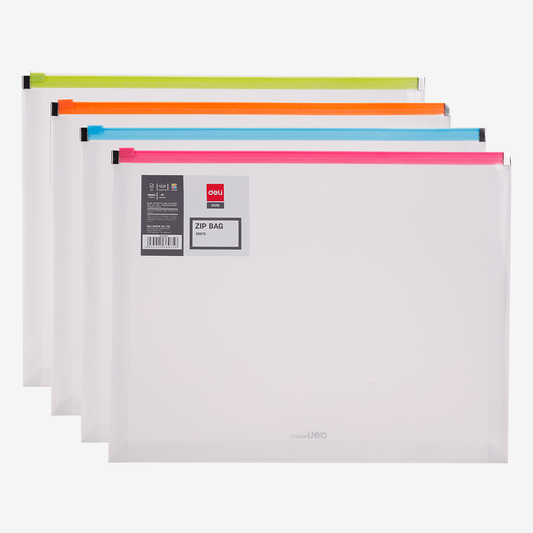 Deli Zip Bag A4 Transparent 38975 Single Piece