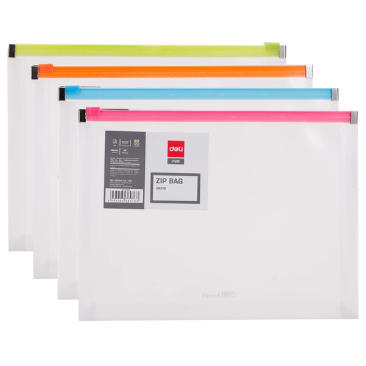 Deli Zip Bag A5 Transparent 38976 Single Piece