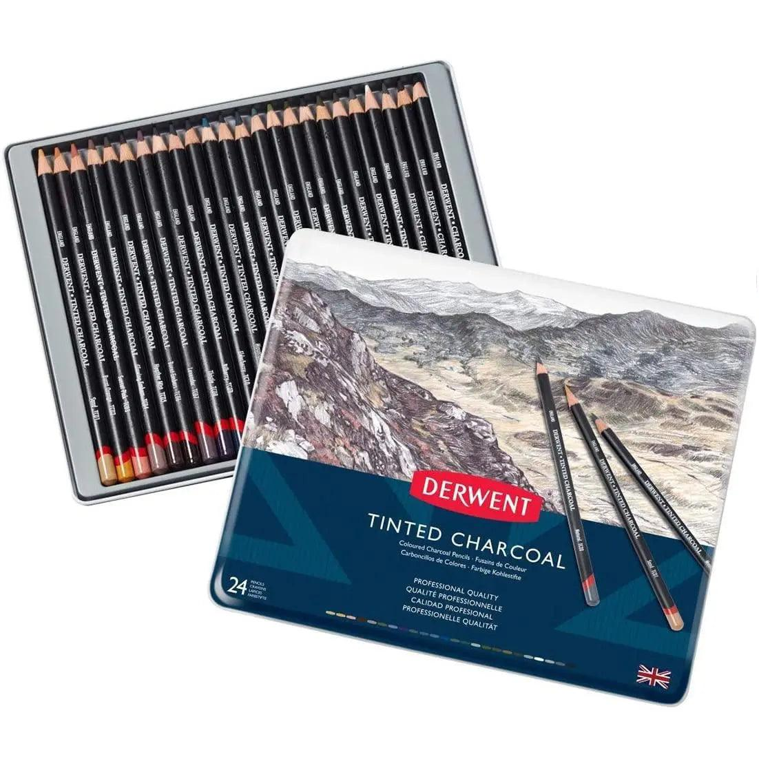 Derwent Tinted Charcoal Pencil Set
