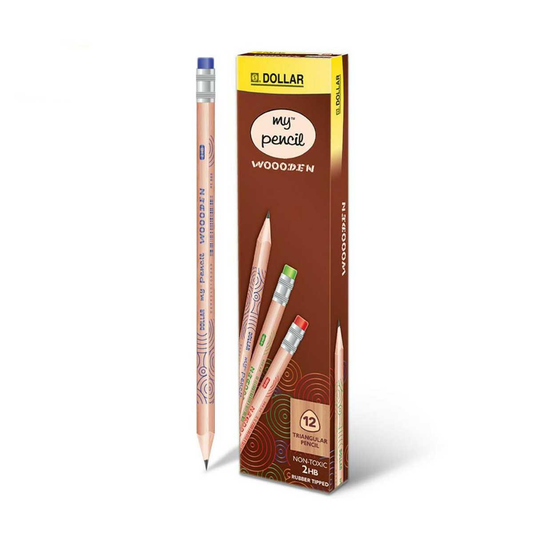 Dollar My Pencil Wooden D666 Pack Of 12.