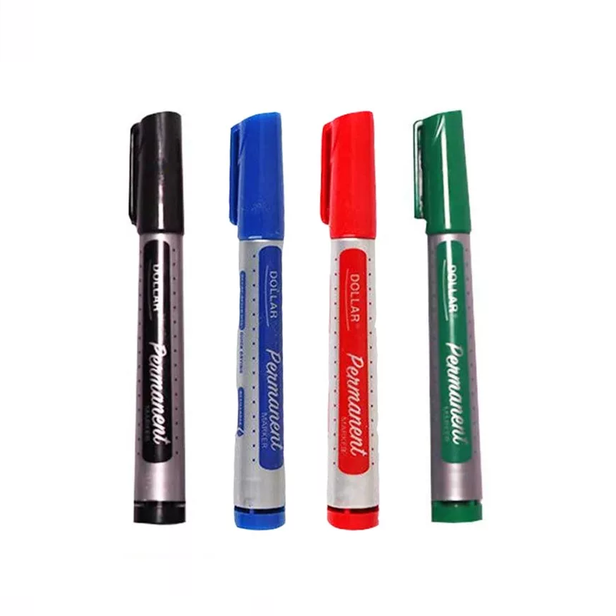 Dollar Permanent Marker Chisel Pack Of 12.