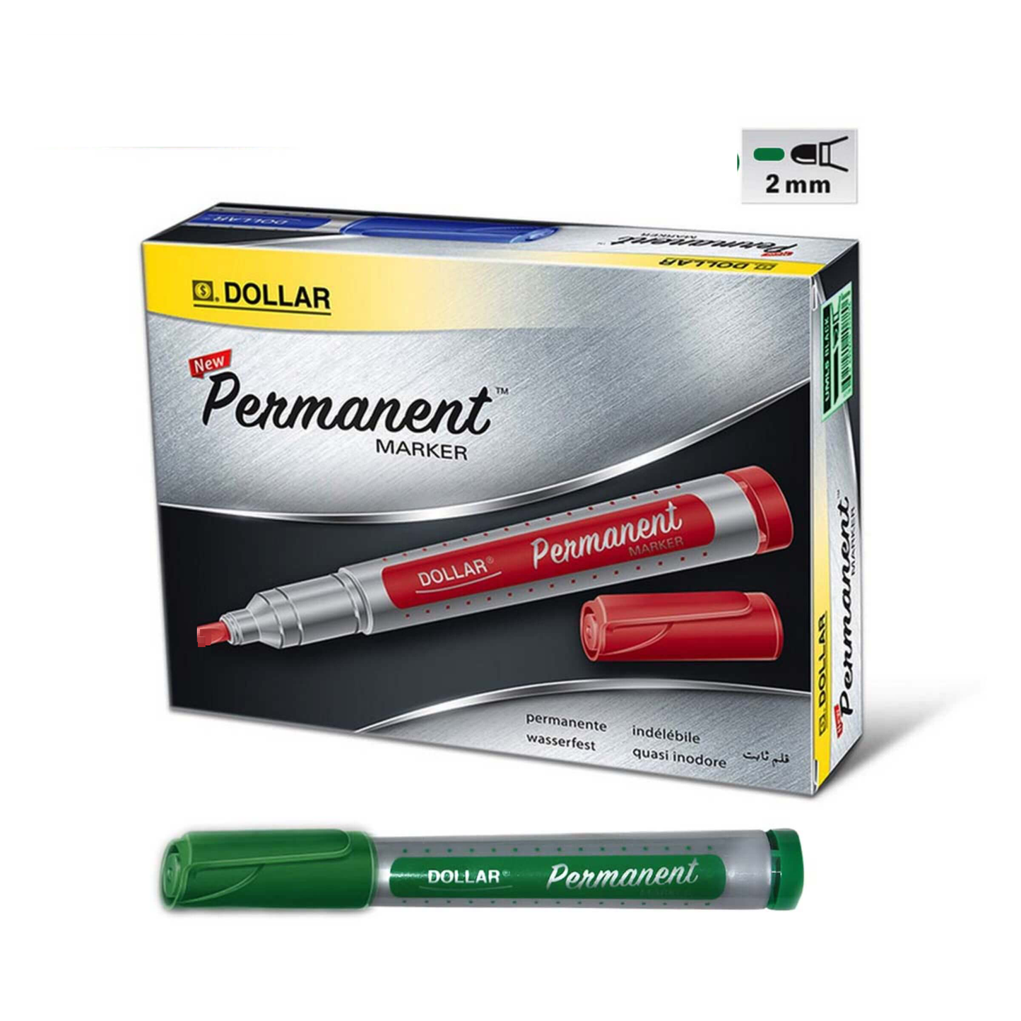 Dollar Permanent Marker Pack Of 12.