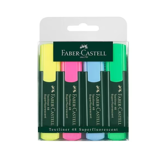 Faber Castell Highlighter Set OF 4 Pcs
