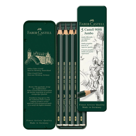 Faber Castell 9000 Jumbo Pencil Set Of 5.