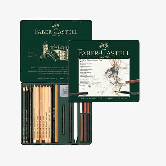 Faber Castell Pitt Monochrome Set Of 21Pcs.