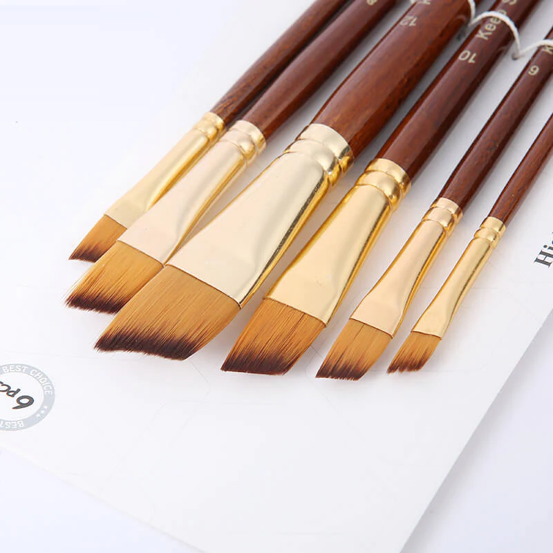 Keep Smiling Artist Brush Set 6Pcs A6118.