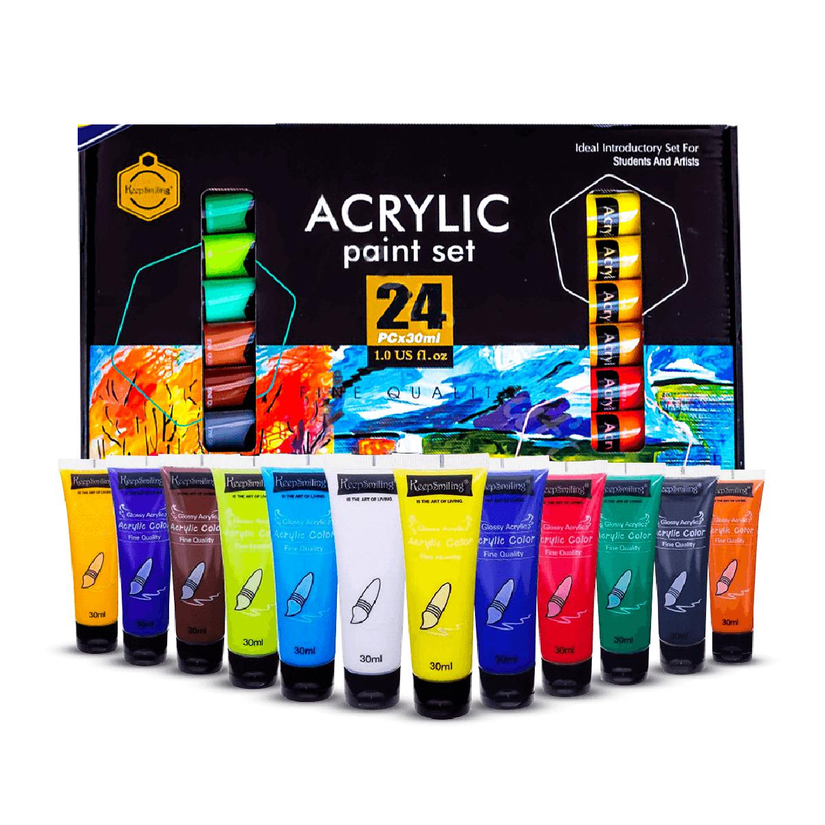 Keep Smiling Acrylic Paint Set 30ml.