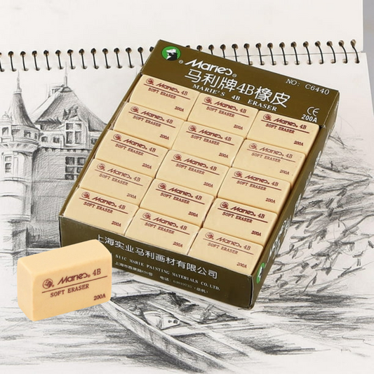 Maries Soft Eraser 4B Single Piece