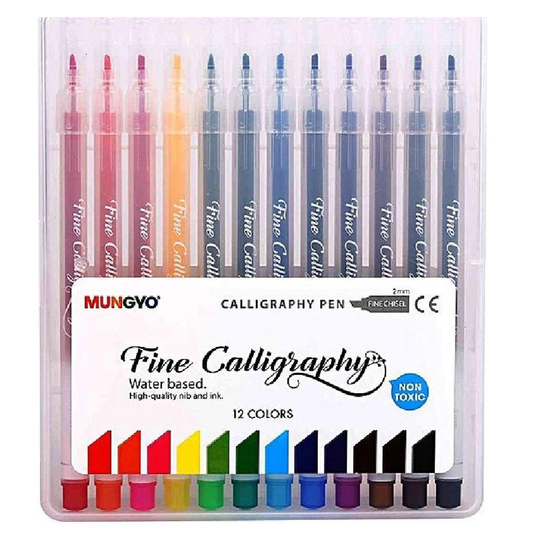 Mungyo Calligraphy Pen Set 12 Clr.