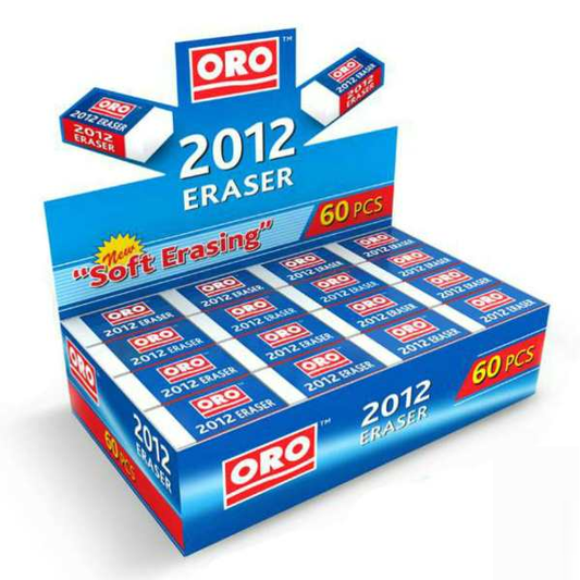 Oro Eraser 2012 Pack Of 60Pcs.