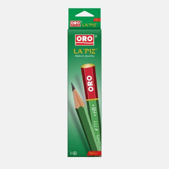 Oro Lead Pencil Lapiz 711 Pack Of 12 (Set Of 2)