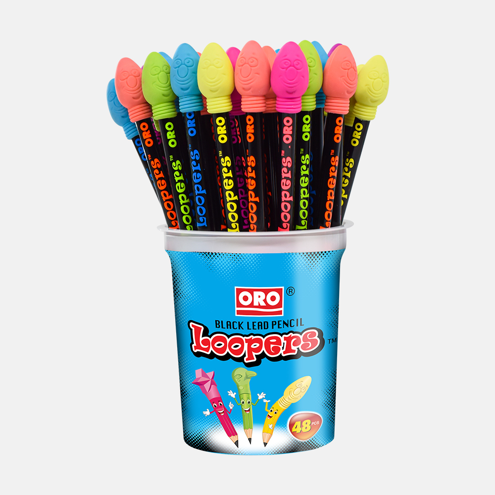 ORO Loopers Pencil 48 Pcs Jar.