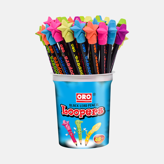 ORO Loopers Pencil 48 Pcs Jar.