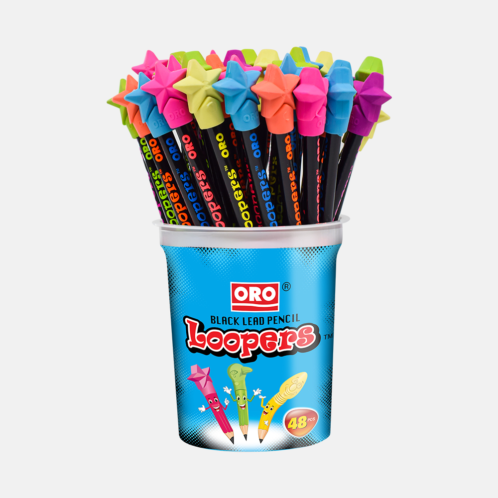 ORO Loopers Pencil 48 Pcs Jar