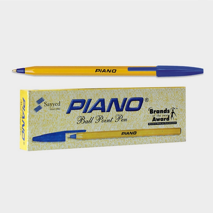 Piano Ballpoint Yellow Pack Of 10
