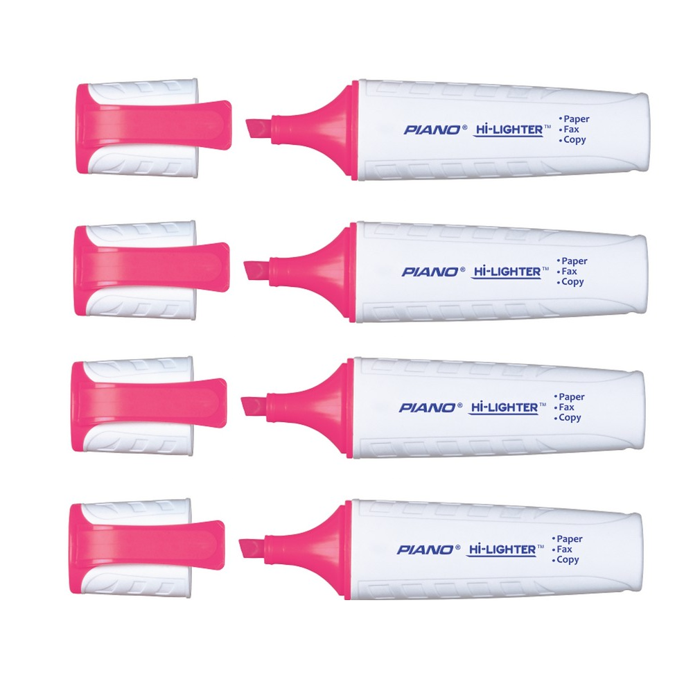 Piano Highlighter White Body Pack Of 4 Pcs