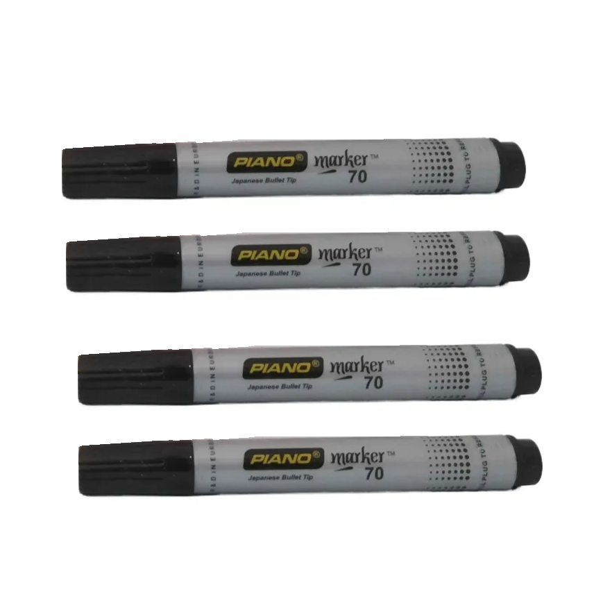 Piano Permanent Marker 70-Round 4 Pcs.