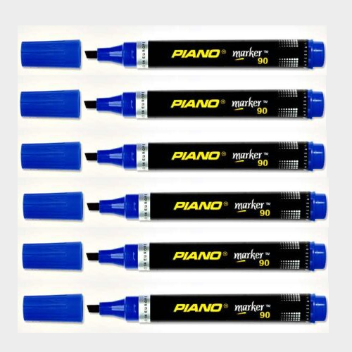 Piano Permanent Board Marker 90-Chisel 6PCs
