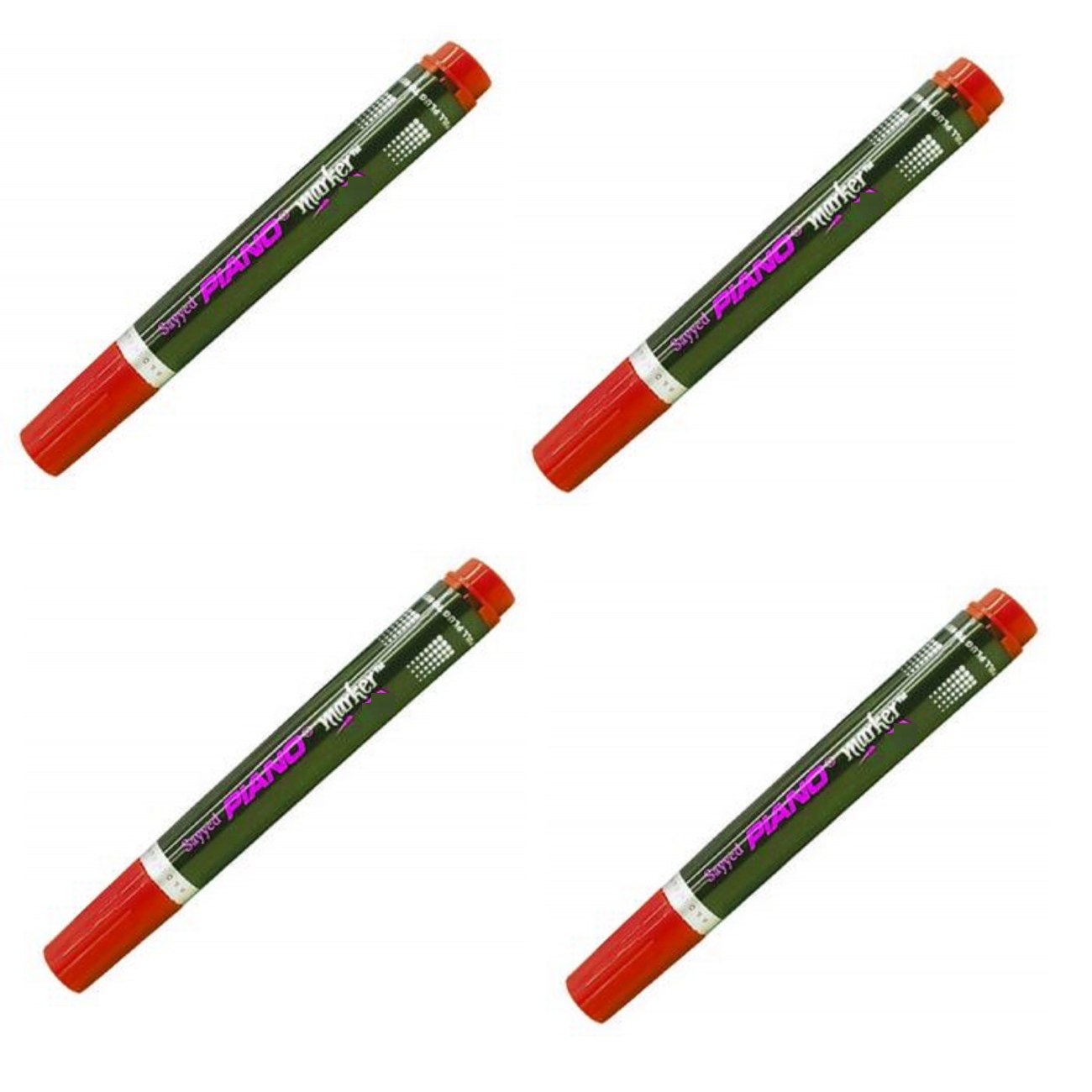 Piano Permanent Board Marker 90-Chisel 4Pcs.