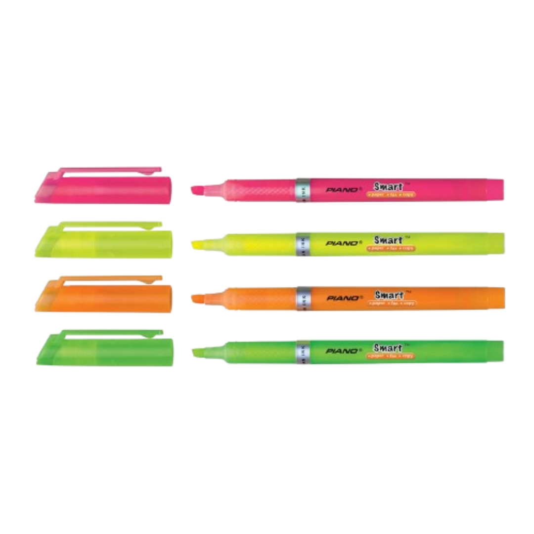 Piano Smart Highlighter Pack Of 4 Pcs