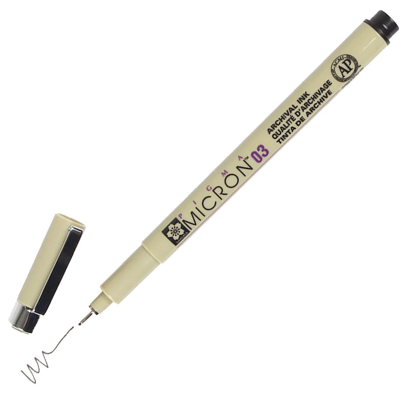Sakura Pigma Micron Pens.