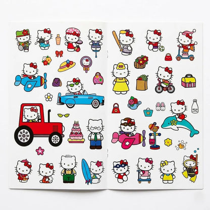 A5 coloring book with stickers