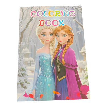 A5 coloring book with stickers