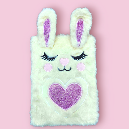 Fancy Note Book Journal A5 Furr Cute Rabbits Single Piece