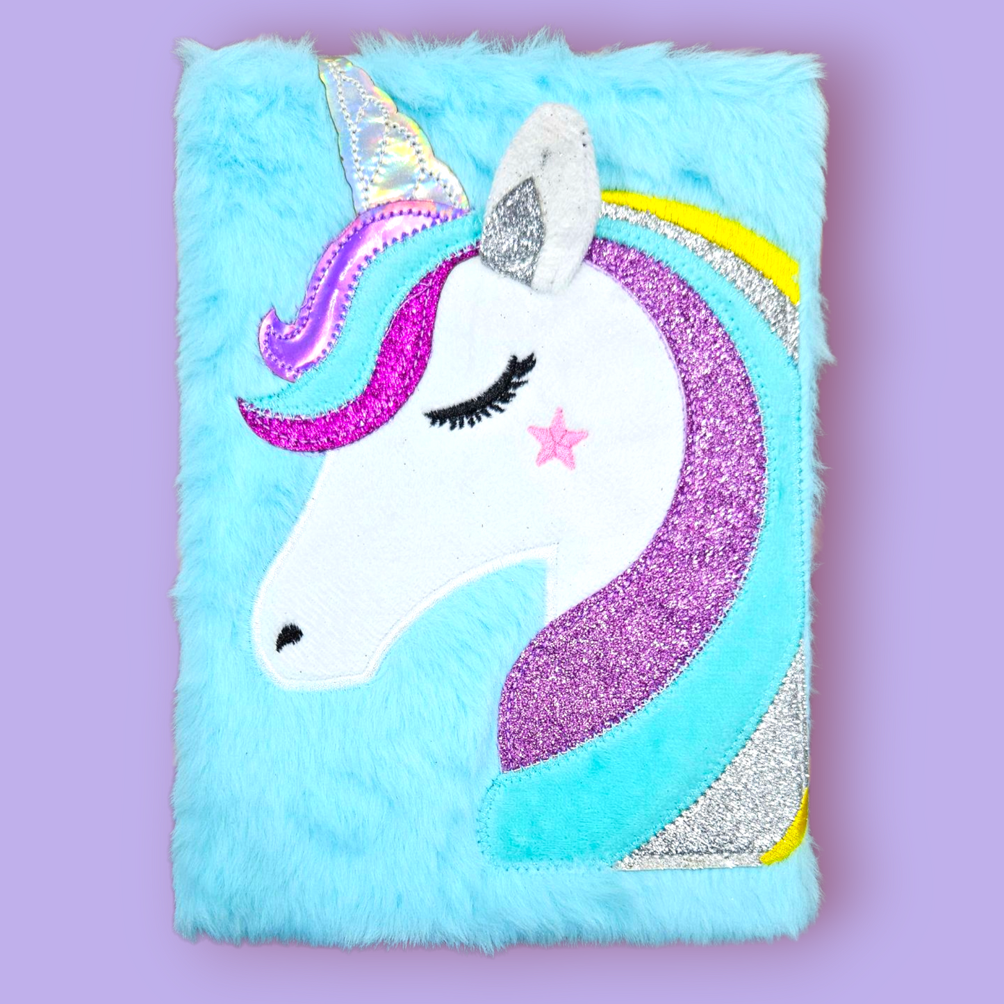 Fancy Note Book  Journal A5 Furr Unicorn Single Piece
