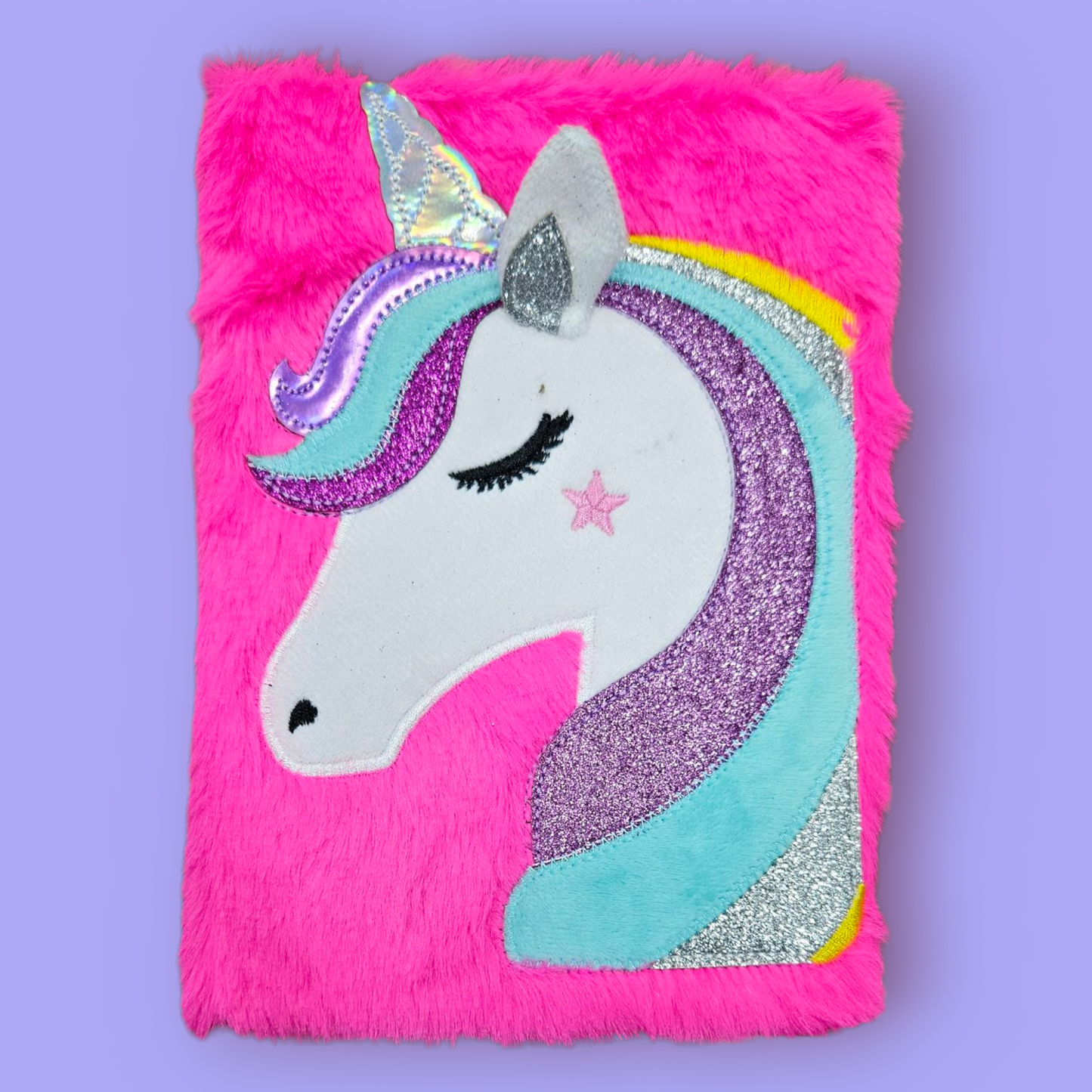 Fancy Note Book  Journal A5 Furr Unicorn Single Piece