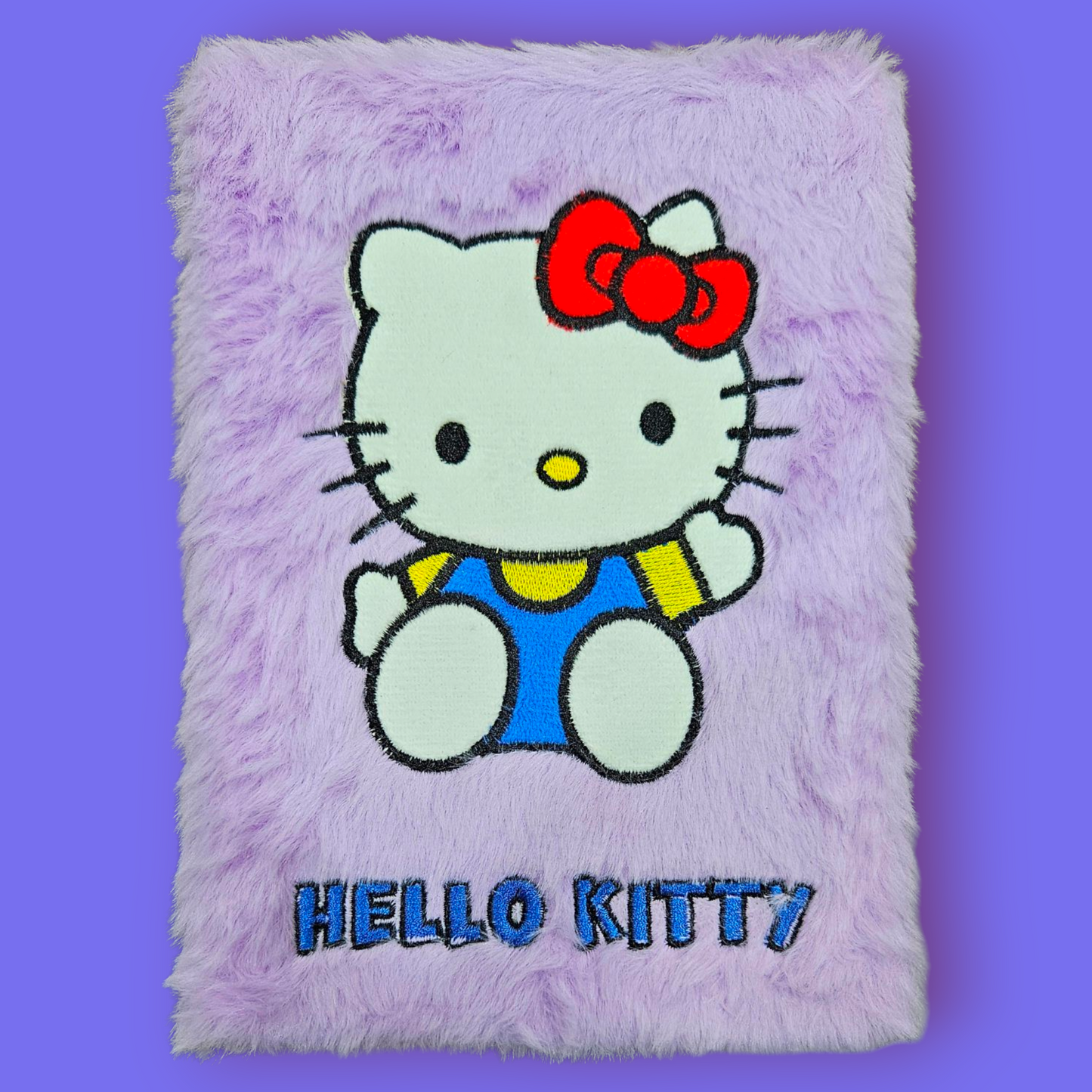 Fancy Note Book Journal A5 Furr Hello Kitty Purple Single Piece