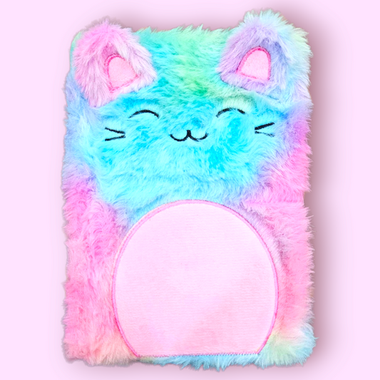 Fancy Note Book  Journal A5 Furr Cat Multi Color Single Piece
