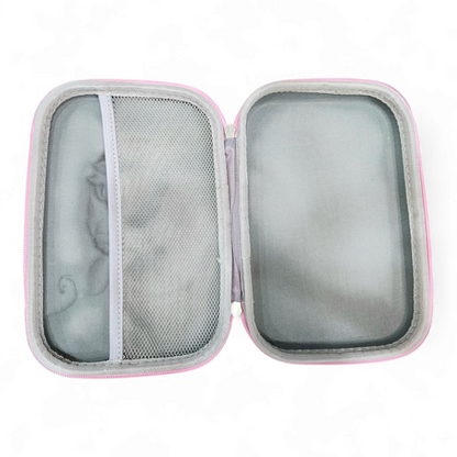 Frozen pencil pouch in hard fabric
