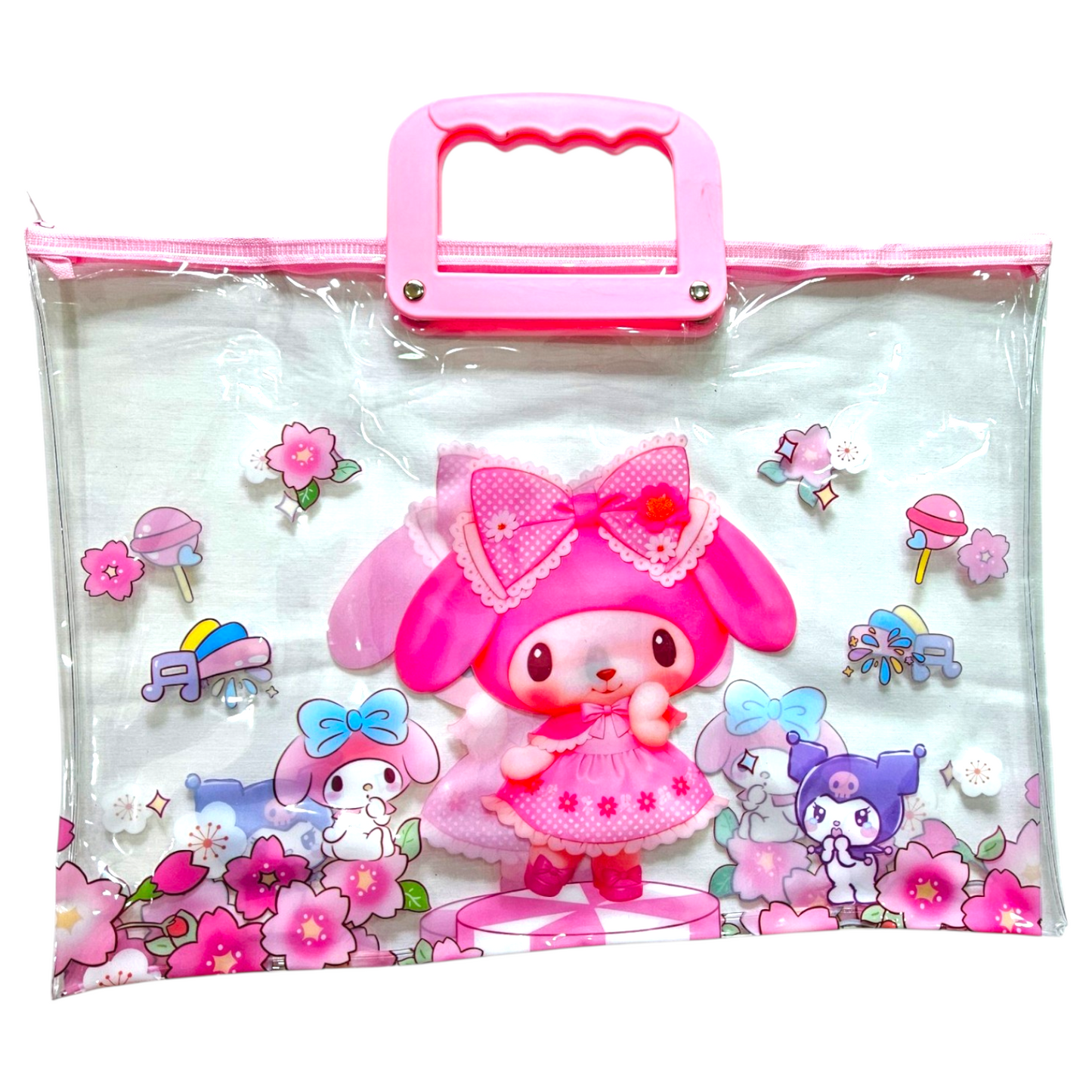 Clear Zipper folder bag kids/Document File #8095