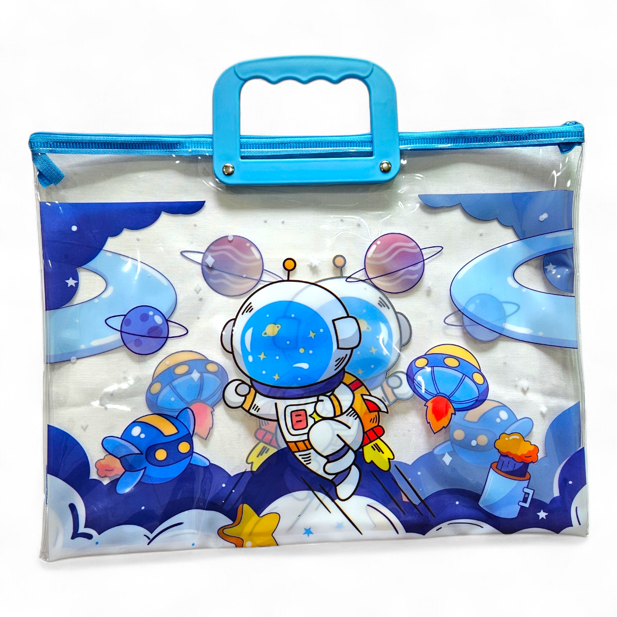 Clear Zipper folder bag kids/Document File #8095