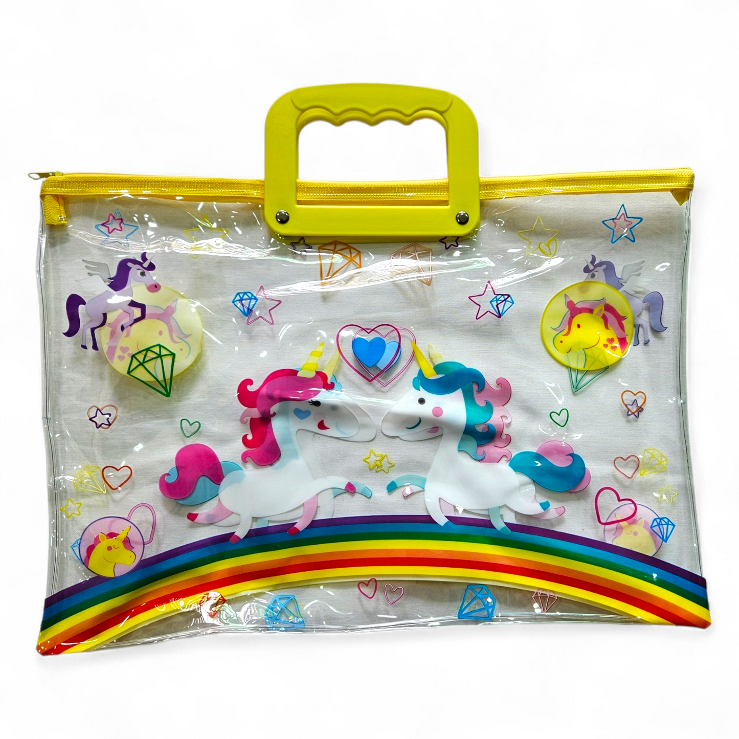Clear Zipper folder bag kids/Document File #8095