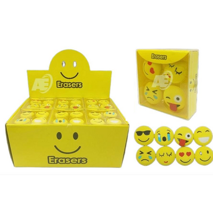 Emoji Eraser Set Of 4 Pcs