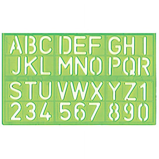 Lettering Stencil Template ABC