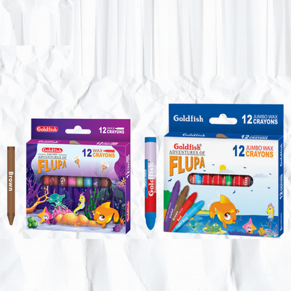 Goldfish Wax Crayons 12 Pcs