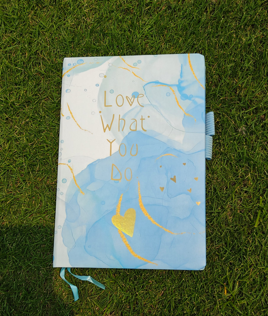 Blue journal notebook
