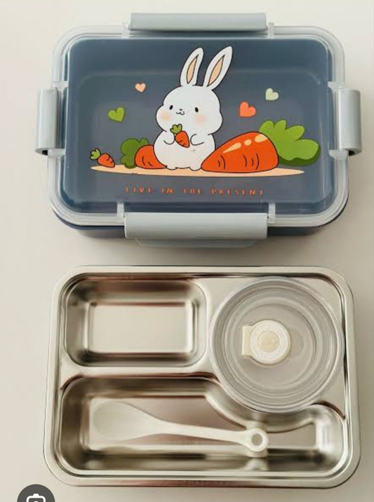 Stainless steel large lunch box for kids