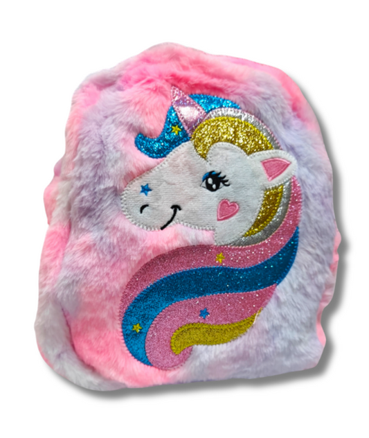 Picnic Bagpack/ preschooler bag Fur Unicorn rainbow #306-4