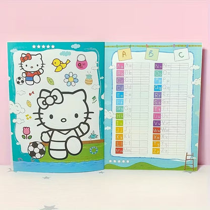 Fine quality pages for coloring book with stickers
